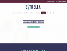 Tablet Screenshot of estrellaapartments.com